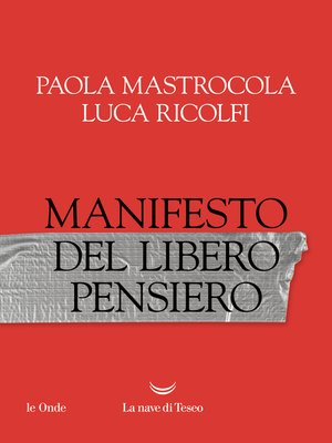 cover image of Manifesto del libero pensiero